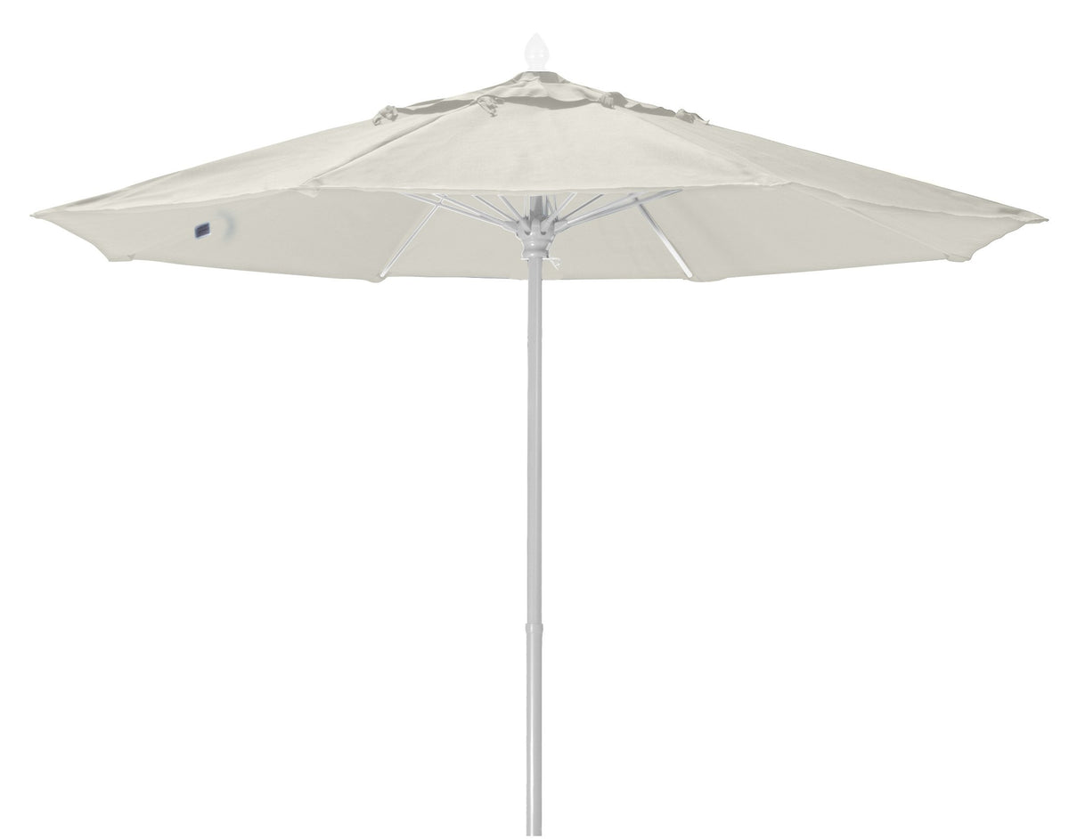 Fiberbuilt Umbrellas 7Mpuw-8605 Market Umbrella, 7.5' Diameter Marine Grade Canopy, Natural White