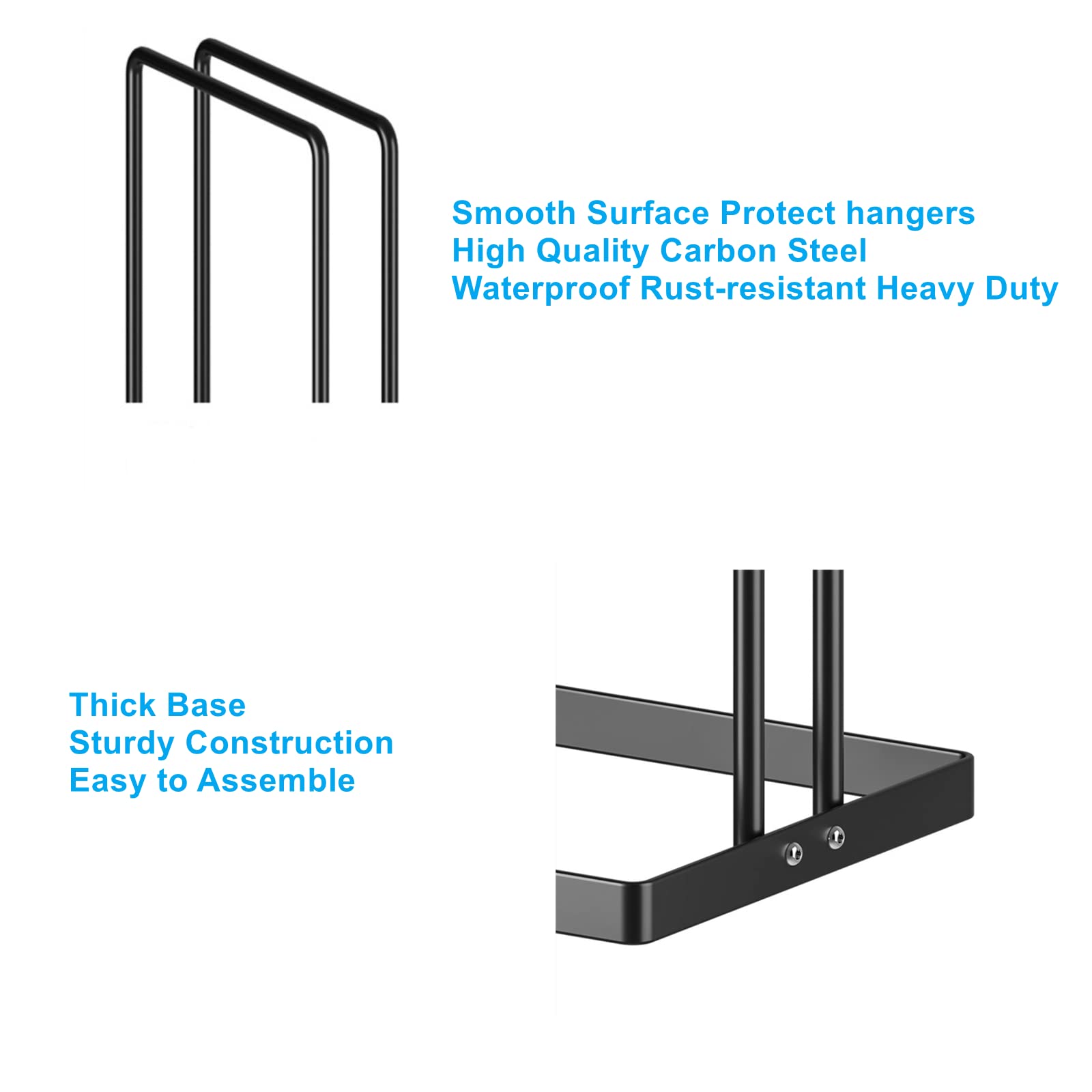 Hanger Stacker 2 Pack, Clothes Hanger Holder Organizer For Closet Laundry Room,Coat Hanger Organizer Stacker For Wire Hangers,Ha