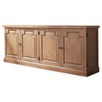 Donny Osmond Home Florence Server with Raised Panels and Nested Drawers, Rustic Smoke