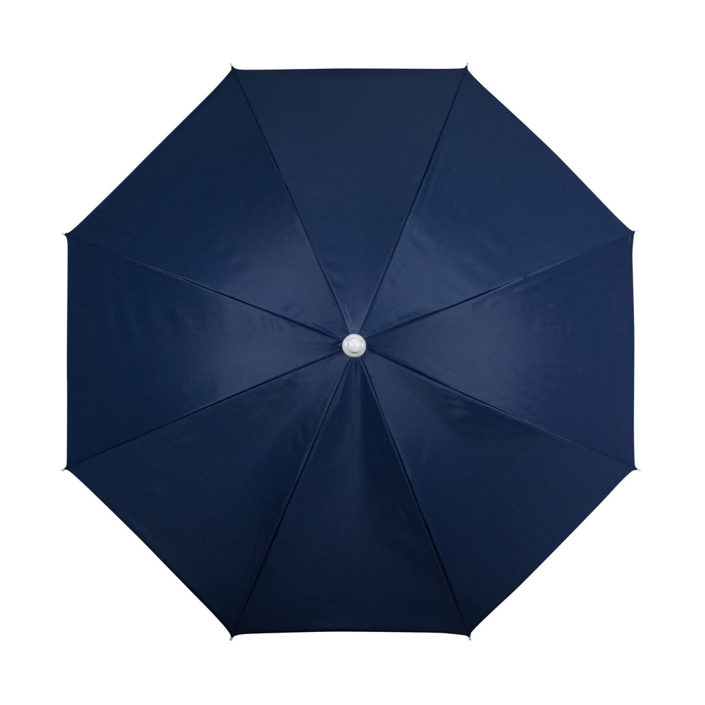 Picnic Time Outdoor Canopy Sunshade Beach Umbrella 5.5', Small Patio Umbrella, Beach Chair Umbrella, (Navy Blue)