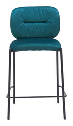 Zuo Plat Counter Stool Green