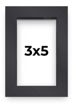 3x5 Shadow Box Display Frame Matte Black Finish | 1'' Depth of Usable Space| Interior Size 3x5 or 5x3 in| UV Resistant Acrylic, 