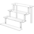 WINKINE Acrylic Display Stand Riser, Perfume Stand Organizer 4 Tier, Display Shelves Compatible with Funko POP Figures, Cologne 