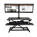 Victor Dcx610 Height Adjustable Compact Standing Desk| Black| 33” Wide Sit-Stand Dual Monitor Desk And Laptop Riser Workstation| Compatible With Most Monitor Arms