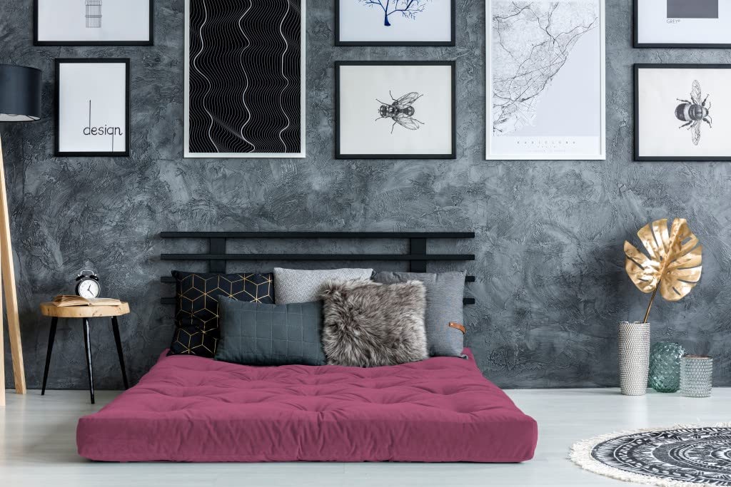 HomeRoots Polyester 6' Ruby Double CertiPUR Twin Futon Mattress