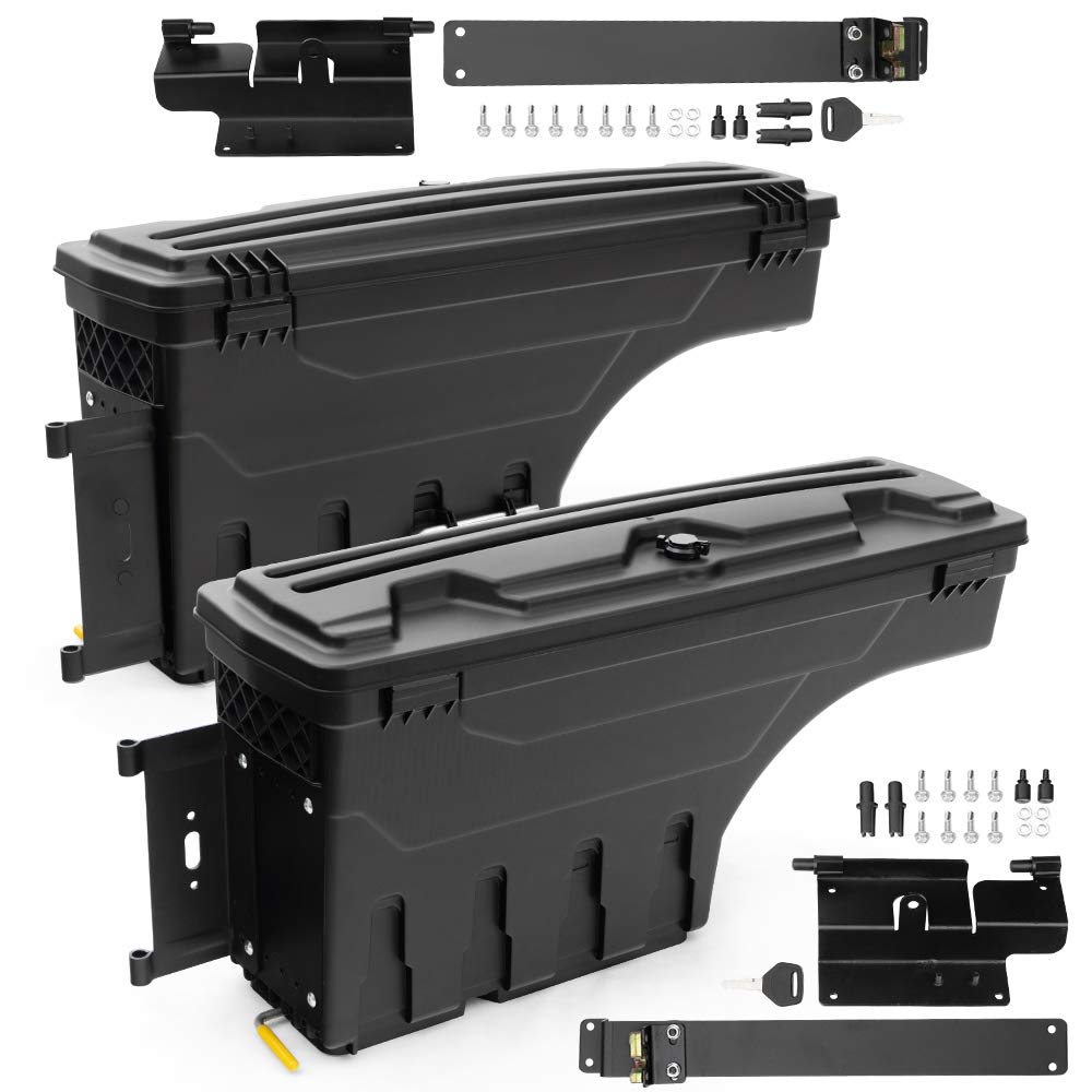 G-PLUS One Pair of Truck Bed Storage Box Compatible with Chevy Colorado/GMC Canyon 2015-2020 Rear Driver and Passenger Side 2Pcs