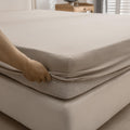 Pure Era Jersey Knit Cotton Fitted Bottom Sheet Only (No Flat Sheet Or Shams) - Deep Pocket Up To 15' To 20', Ultra Soft Comfy