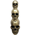 Haunted Hill Farm 36" 3-Stack Skulls Halloween Decoration