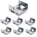 6pcs 6x6 Post Base for Concrete,Heavy Duty Post Anchor Base Aluminum-zinc Plated with 1 Standoff for Deck Patio/Gazebo/Pergola