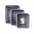 Kitchne Star Plastic Storage Basket Organizer  3 Piece Set (Small, Medium & Large) | Multipurpose Breathable Baskets For Kitche