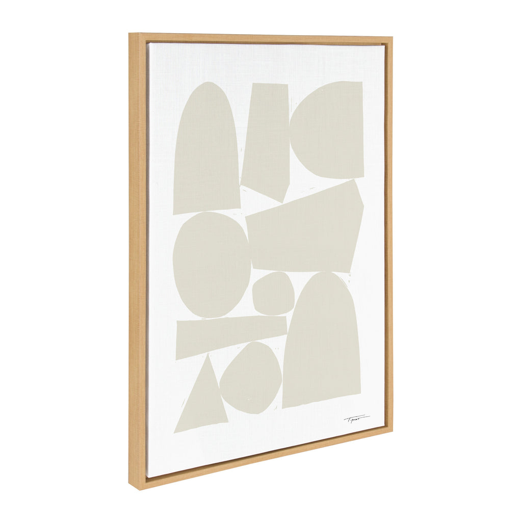 Sylvie Constructed II Neutral Framed Canvas by Statement Goods