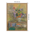 Nature morte au vase de fleurs circa 1932 Edouard Vuillard by Nostalgia Prints Framed Canvas Wall Art Print