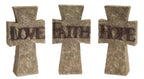 Hope, Faith, Love Cross (Set of 3)