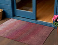 3 X 5 Red And Blush Ombre Washable Indoor Outdoor Area Rug