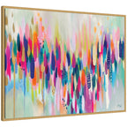 Sylvie Brushstroke 154 Horizontal Framed Canvas by Ettavee