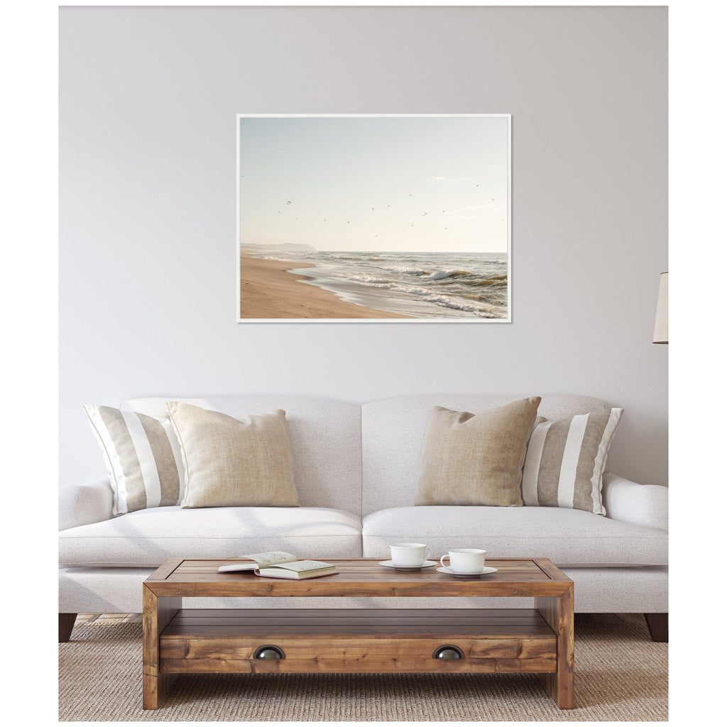 Sylvie Coastal Flight Framed Canvas by Crystal Lynn Collins