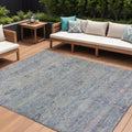 9 X 12 Plum And Silver Oriental Washable Indoor Outdoor Area Rug