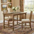 54 Oak Wood Trestle Base Dining Table