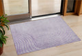 3 X 5 Lavender And Silver Abstract Washable Indoor Outdoor Area Rug