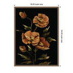 Sylvie Moody Floral 6 Framed Canvas by Annie Quigley