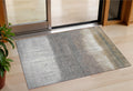3 X 5 Taupe And Gray Abstract Washable Indoor Outdoor Area Rug