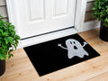 17 X 29 Black And White Coir Ghost Outdoor Halloween Door Mat