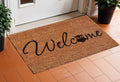 17 X 29 Black And Natural Owl Welcome Outdoor Coir Door Mat