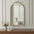 34 Gold Metal Arch Accent Mirror