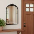 16 Black Metal Arch Accent Mirror