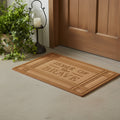 24 X 36 Brown Striped Border Home Of The Brave Outdoor Polypropylene Door Mat