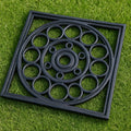 16 X 16 Black Square Outdoor Rubber Door Mat