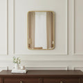 32 Gold Metal Beaded Accent Mirror