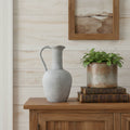 12 Gray Resin Round Pitcher Vase
