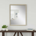 43 Silver Wood Accent Mirror