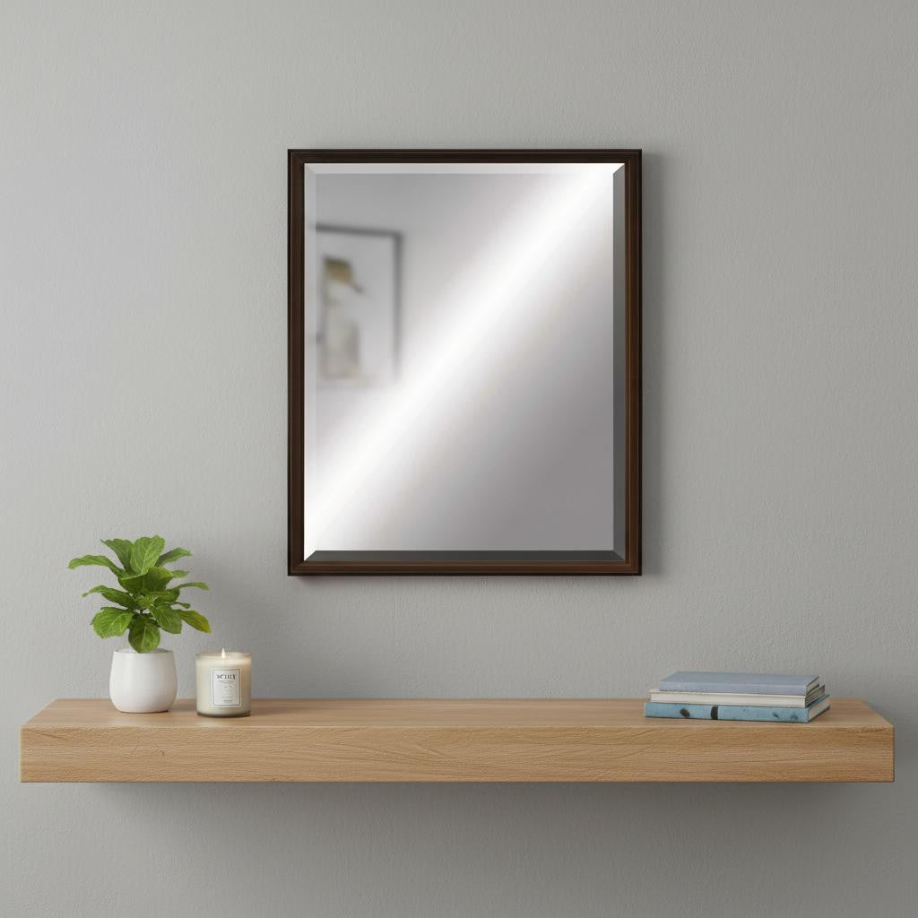 31 Bronze Wood Accent Mirror