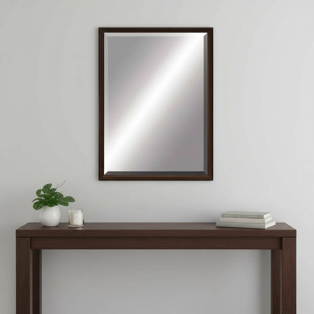 39 Bronze Wood Accent Mirror