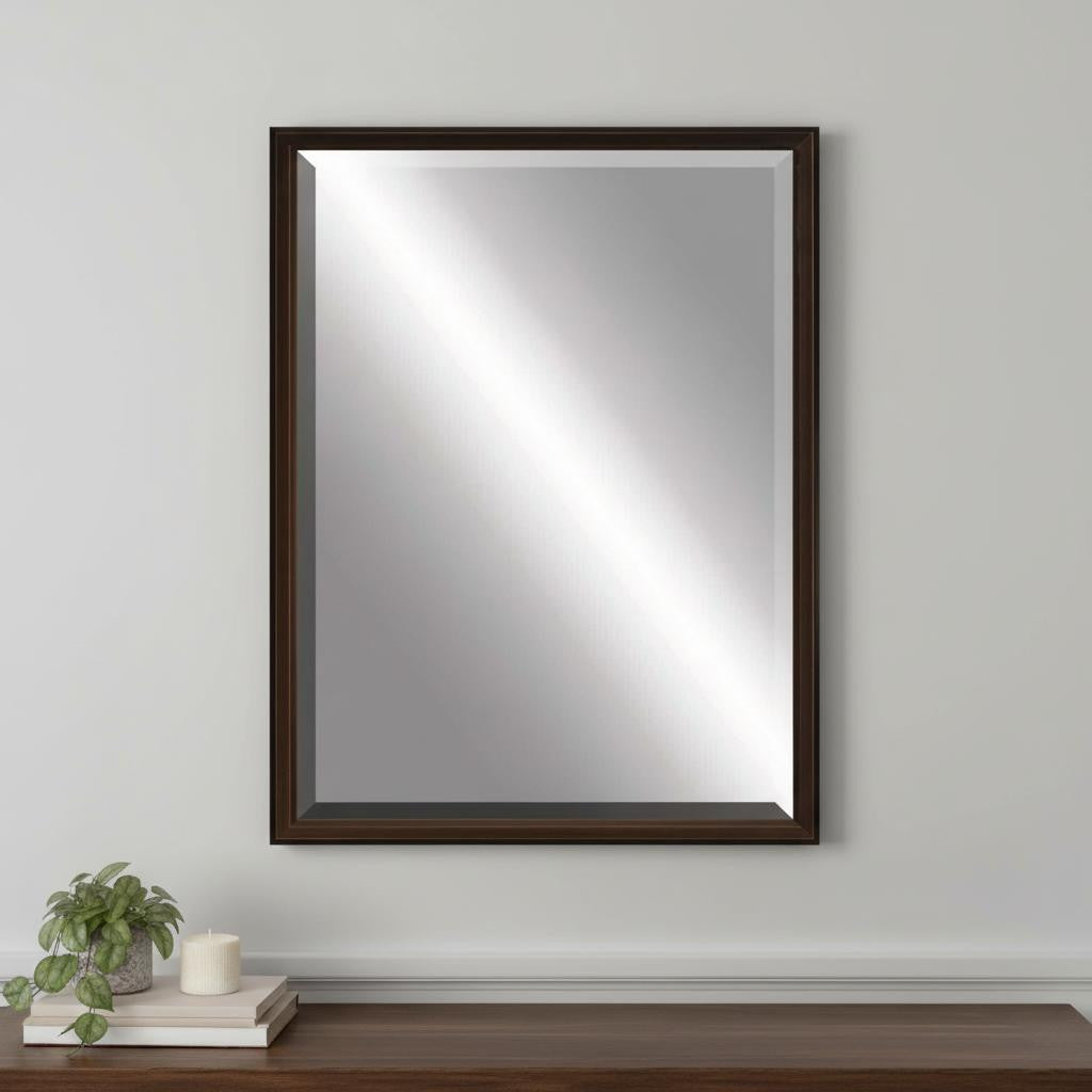 43 Bronze Wood Accent Mirror