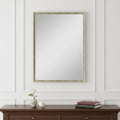 38 Silver Wood Accent Mirror
