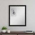 32 Dark Brown Wood Accent Mirror