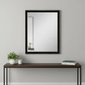 44 Dark Brown Wood Accent Mirror