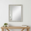 53 Silver Solid Wood Framed Accent Mirror
