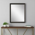 32 Dark Brown Framed Accent Mirror