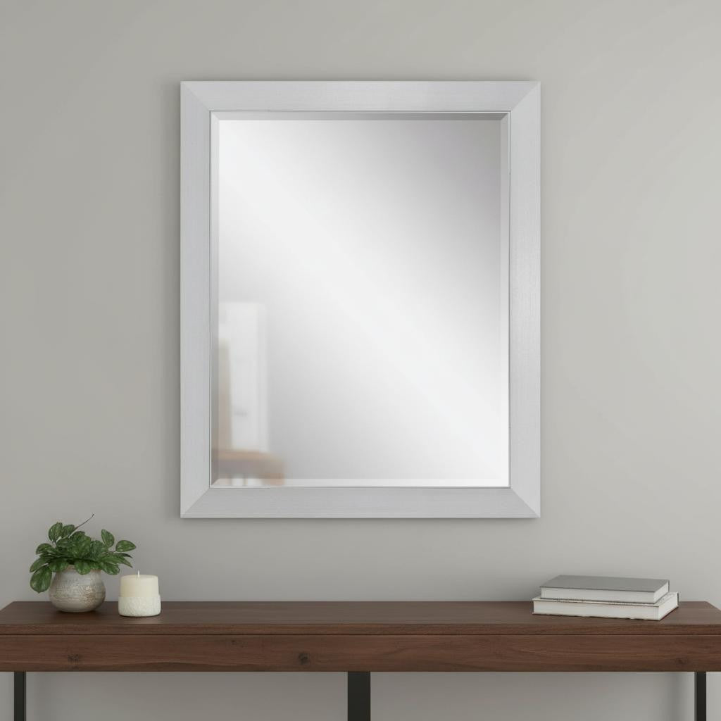 34 Silver Framed Accent Mirror