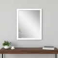 31 White Framed Accent Mirror