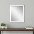 43 White Framed Accent Mirror
