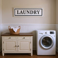 10 X 36 White And Black Laundry Metal Wall Decor