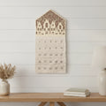 35 X 17 Beige Christmas Advent Calendar Joy to the World Wood Hanging Wall Decor