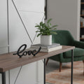 10 Black Cast Iron Love Tabletop Sign