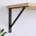 7 Set Of Two Black Metal Wall Mounted Shelf Brackets