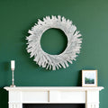 21 Silver Tinsel Faux Pine Christmas Artificial Wreath